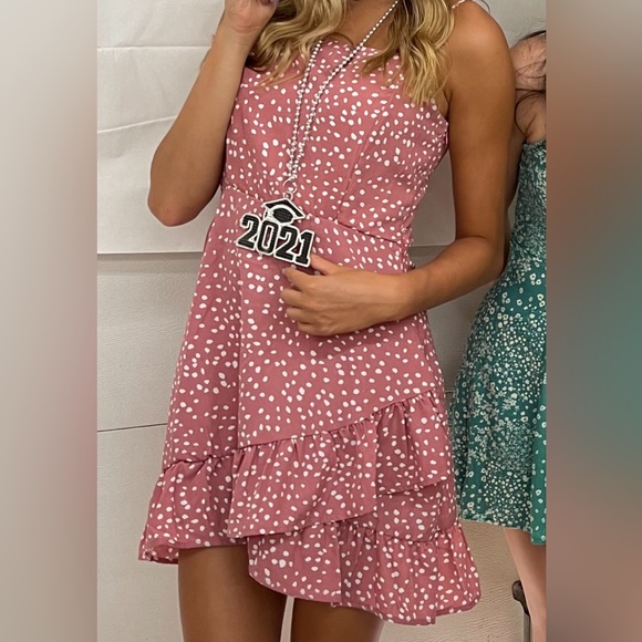 Pink patterned dress - Picture 3 of 7